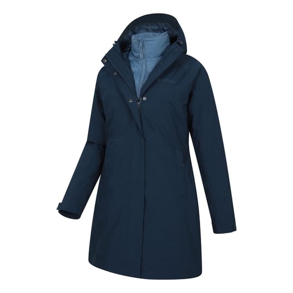 Mountain Warehouse Alaskan Lång 3-i-1 Jacka Dam 16 Dark Blue 16 UK