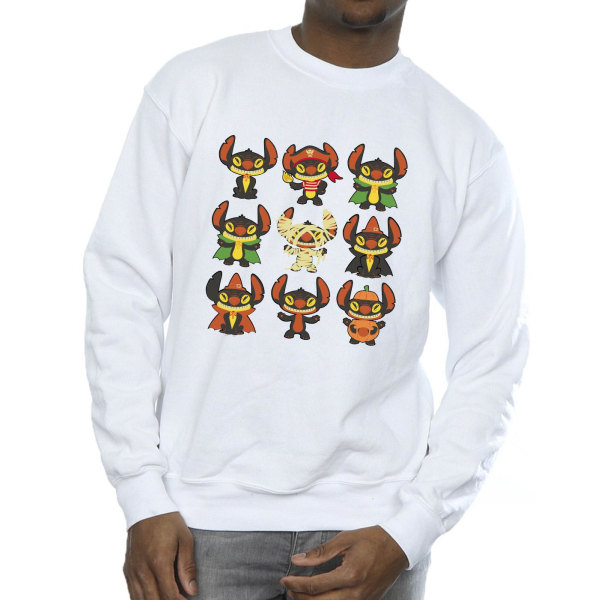 Disney Herr Lilo & Stitch Halloween Costumes Sweatshirt 3XL Whi White 3XL
