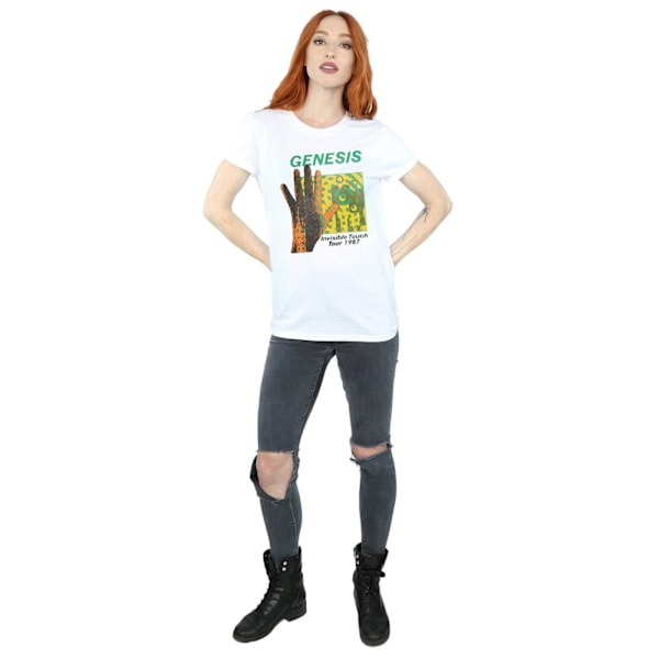 Genesis Womens/Ladies Invisible Touch Tour Bomull Boyfriend T-S White XL
