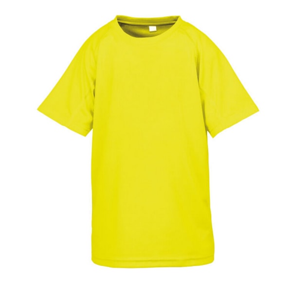 Spiro Impact Junior Performance Aircool T-shirt för barn Fluorescent Yellow 3-4 Years