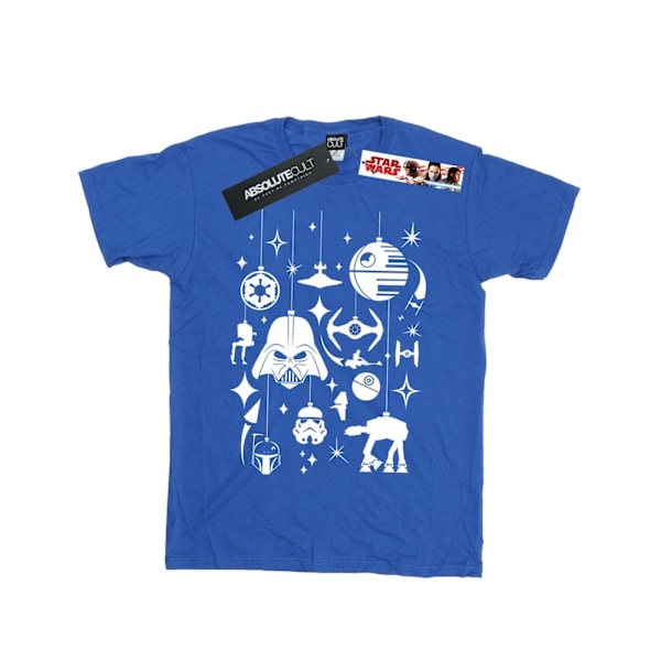 Star Wars Jul Dekorationer T-shirt XXL Royal Blue Royal Blue XXL