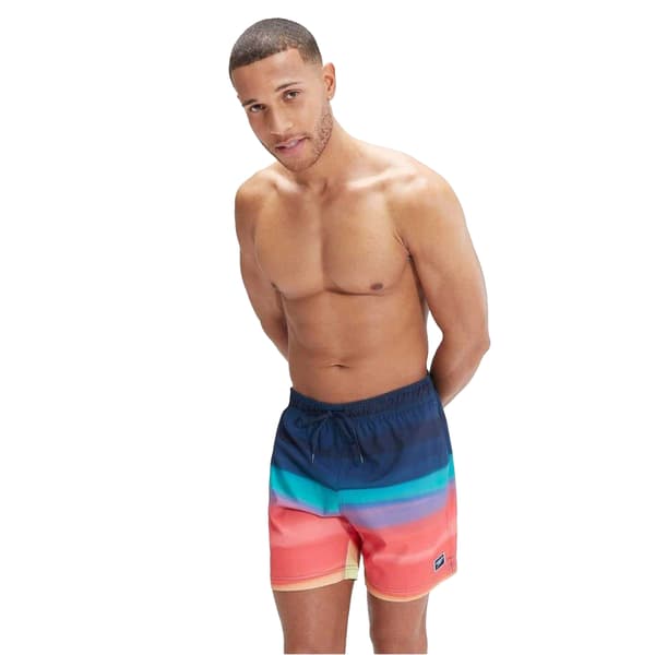 Speedo Herr Gradient Print Badshorts S Coral Gradient Coral Gradient S