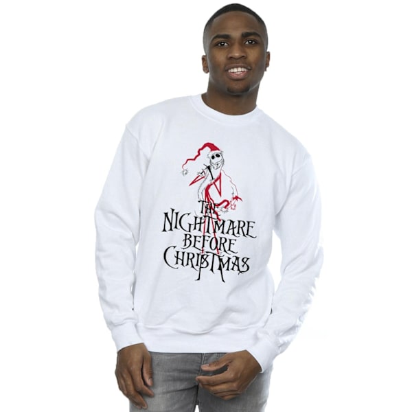 Disney Herr The Nightmare Before Christmas Jultröja L Vit White L