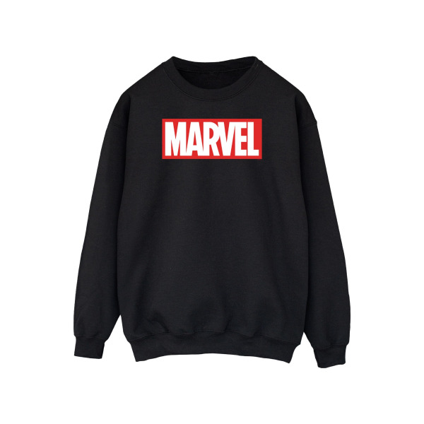 Marvel Comics Herr Klassisk Logotyp Sweatshirt L Svart Black L