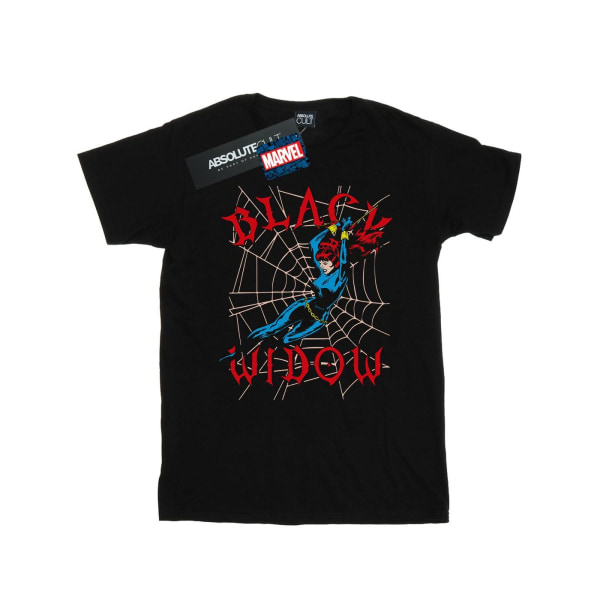 Marvel Womens/Ladies Black Widow Web Cotton Boyfriend T-shirt 5 Black 5XL
