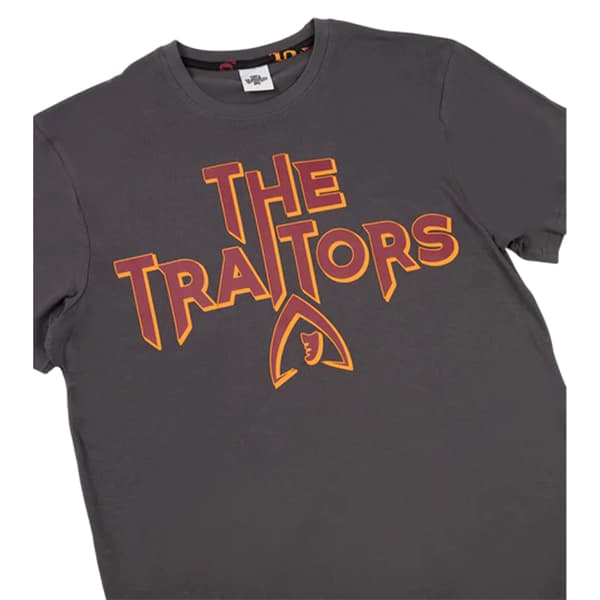 The Traitors Pyjamas för män med logotyp, kortärmad, lång, S Svart Black S
