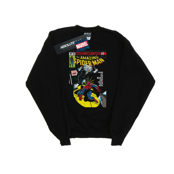 Marvel Mens Spider-Man Black Cat Cover Sweatshirt XL Svart Black XL
