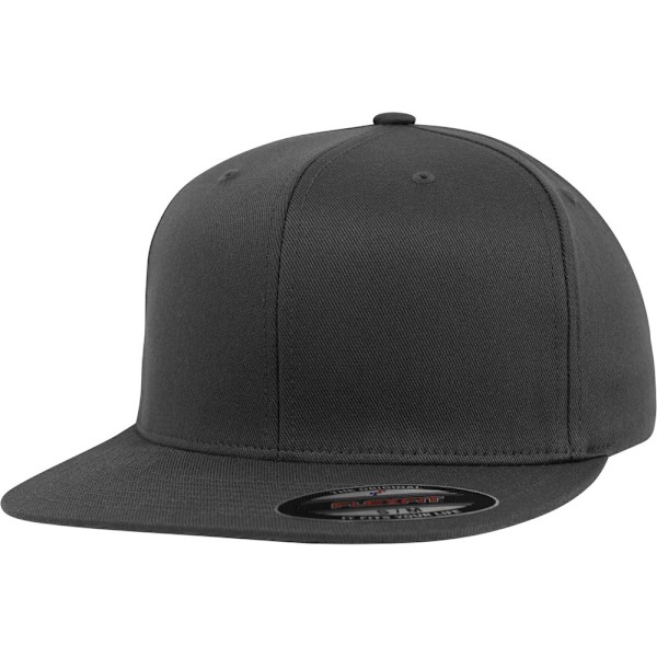 Flexfit by Yupoong Unisex Vuxen Flat Visor Cap S/M Mörkgrå Dark Grey S/M