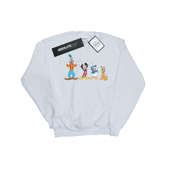 Disney Herr Mickey Mouse Vänner Sweatshirt XL Vit White XL
