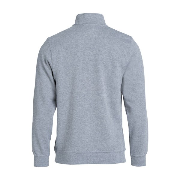 Clique Unisex Vuxen Basic Halv Zip Sweatshirt 4XL Grå Melange Grey Melange 4XL