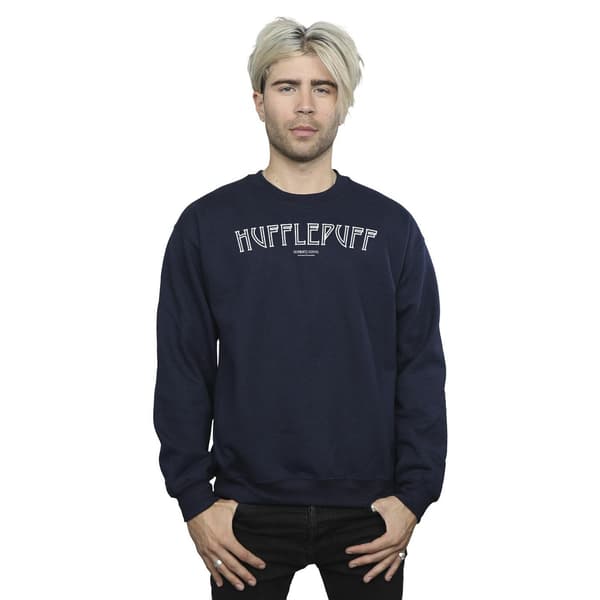 Harry Potter Herr Hufflepuff Logotyp Sweatshirt L Marinblå Navy Blue L