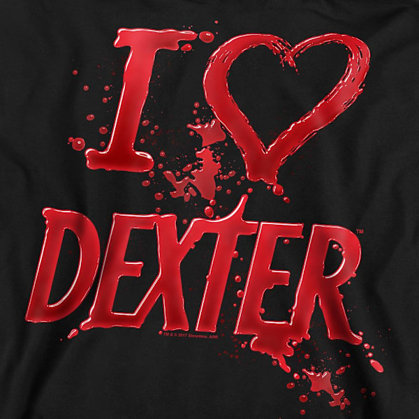 Dexter Unisex Vuxen I Heart Dexter Sweatshirt M Svart Black M
