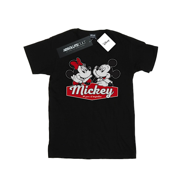 Disney Boys Mickie Och Minnie 90 År T-Shirt 12-13 År Svart Black 12-13 Years