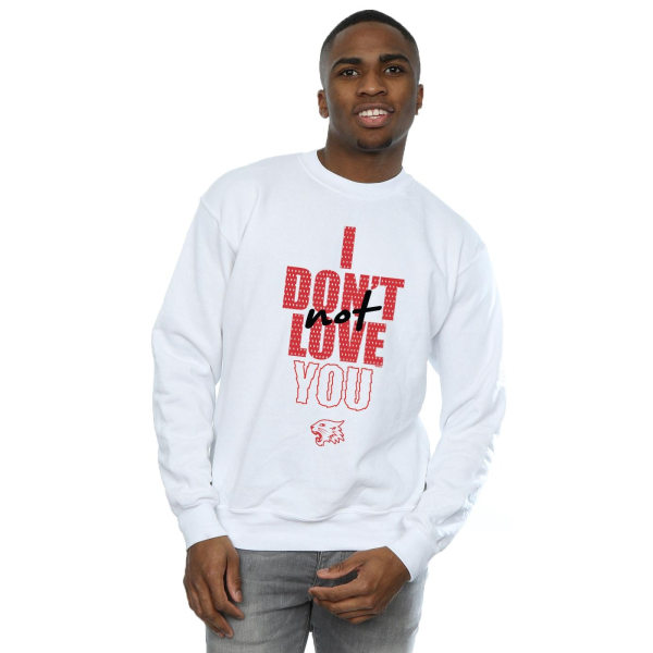 Disney Mens High School Musical The Musical Not Love You Sweats White L