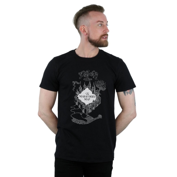 Harry Potter Mens The Marauder´s Map T-Shirt XL Svart Black XL