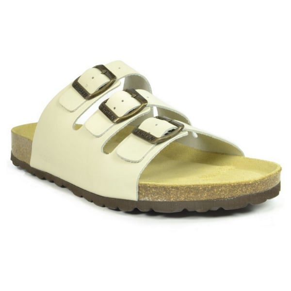 Sanosan Lisbon lädersandaler för män 7 UK Ivory Ivory 7 UK