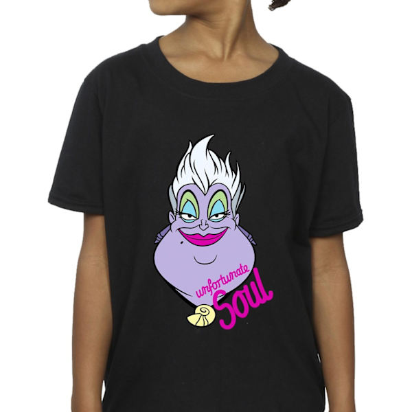 Disney Girls Villains Ursula Unfortunate Soul Bomull T-shirt 7- Black 7-8 Years