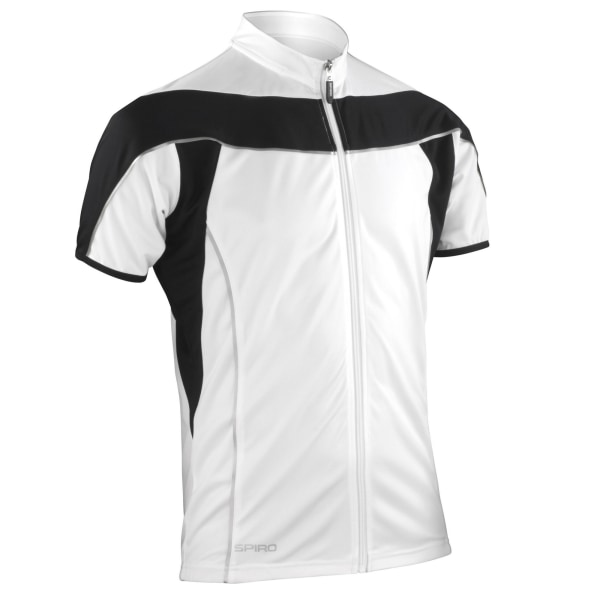 Spiro Mens Bikewear Full Zip Performance Jacket M Vit/Svart White/Black M