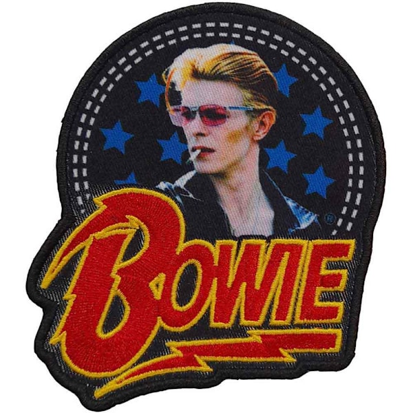 David Bowie Logo Vävda Smoking Patch En Storlek Flerfärgad Multicoloured One Size