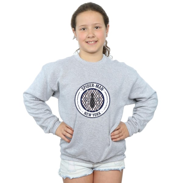 Marvel Girls Spider-Man New York 62 Sweatshirt 12-13 år Spor Sports Grey 12-13 Years