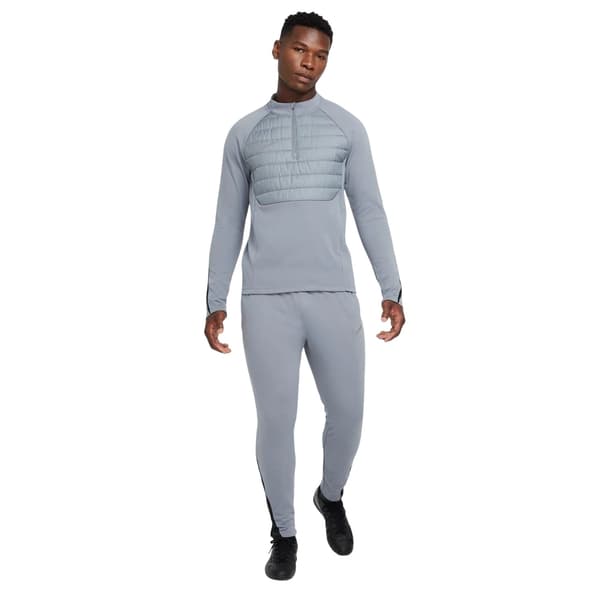 Nike Herr Warrior Thermal Mock Neck Vintertröja S Grå/Si Grey/Silver S