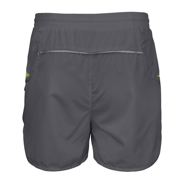 Spiro Mens Sports Micro-Lite Löparshorts 2XS Grå/Lime Grey/Lime 2XS