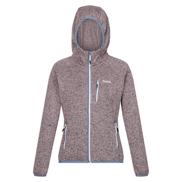 Regatta Womens/Ladies Newhill Marl Hooded Fleece Jacket 10 UK H Heather/Coronet Blue 10 UK