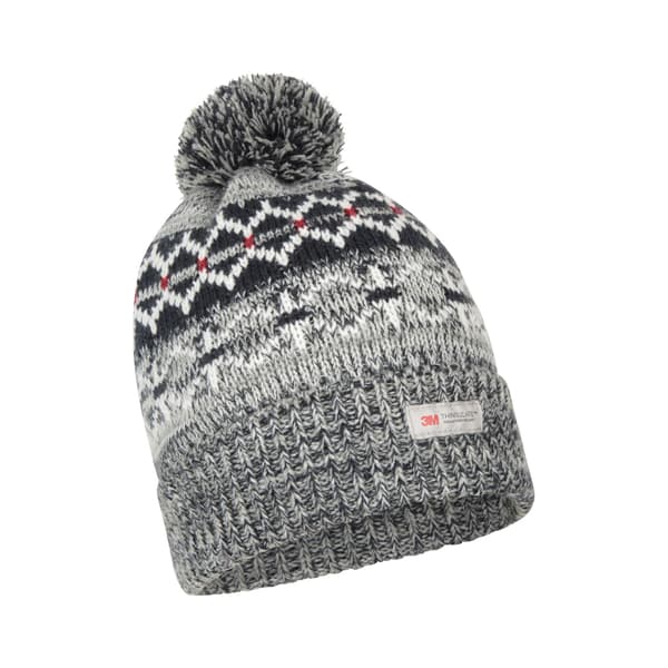Mountain Warehouse Herr Fair Isle Thinsulate Beanie One Size Marinblå Navy One Size