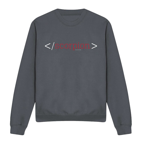 Scorpion Unisex Vuxen Logotyp Sweatshirt M Kolgrå Charcoal M