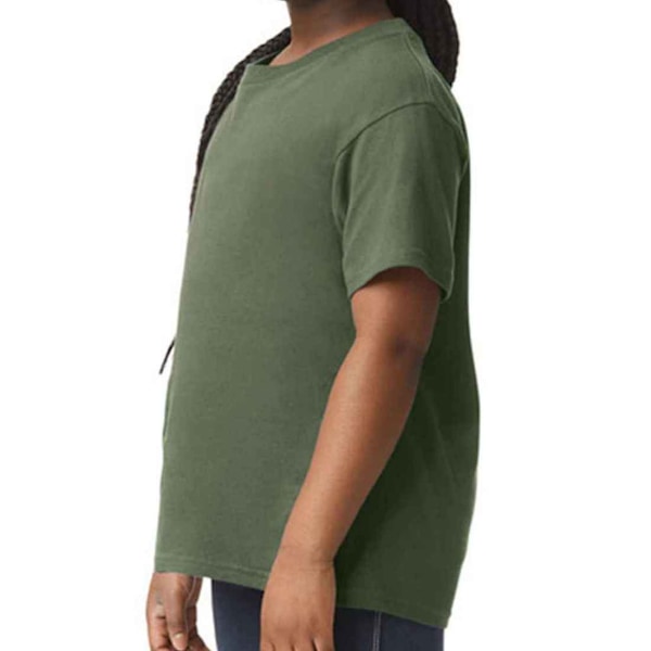 Gildan Softstyle T-shirt för barn, enfärgad, 12-14 år, Militärgrön Military Green 12-14 Years