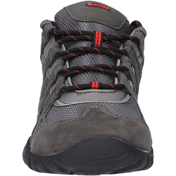 Hi-Tec Quadra II Suede Walking Shoes 7 UK Charcoal/Zingy R Charcoal/Zingy Red 7 UK