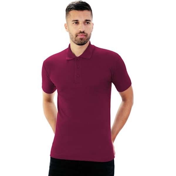 Casual Classic Herr Pique Polo M Kolgrå Charcoal M