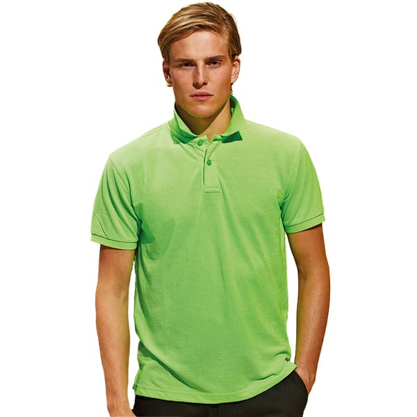 Asquith & Fox Herr Enfärgad Kortärmad Pikétröja M Lime Lime M