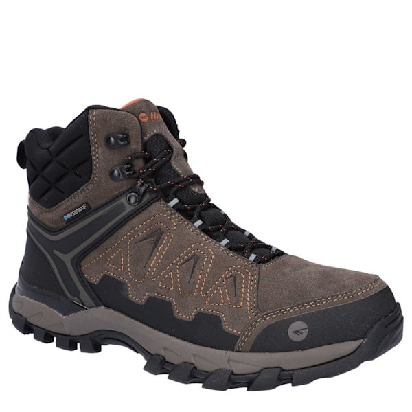 Hi-Tec V-Lite Explorer Suede V-Lite Vattentäta Vandringskängor för Herr Grey/Fuchsia 5 UK