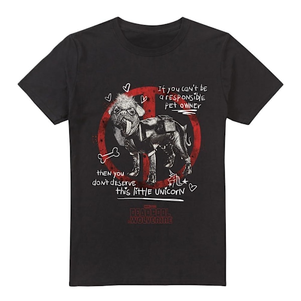 Deadpool & Wolverine Herr Dogpool Unicorn T-Shirt 4XL Svart Black 4XL
