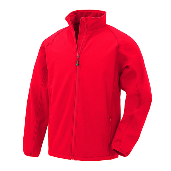 Result Äkta Återvunnen Herr Tryckbar Softshell Jacka XXL Röd Red XXL