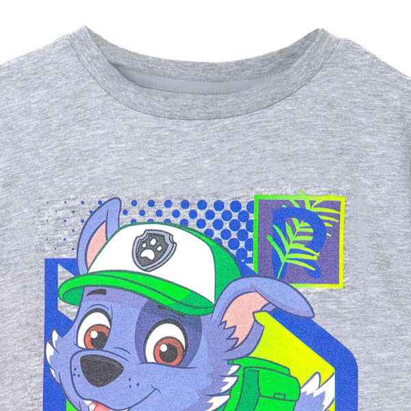 Paw Patrol Barn T-shirt med kort ärm för barn/barn Rocky 7-8 år Grey Marl 7-8 Years