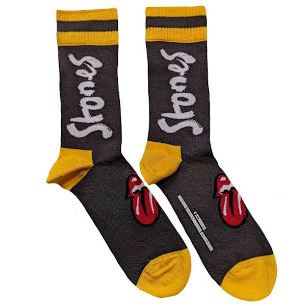 The Rolling Stones Unisex Adult No Filter Socks 7 UK-11 UK Svart Black/Yellow 7 UK-11 UK