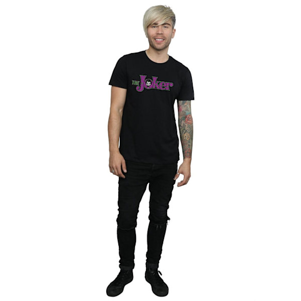 DC Comics Herr The Joker Crackle Logo T-shirt XXL Svart Black XXL