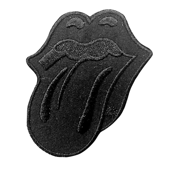 The Rolling Stones Classic Tongue Dubbelsidig Patch Nyckelring På Black One Size