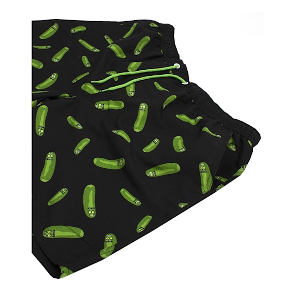 Rick And Morty Herr Pickle Rick Badbyxor M Svart/Grön Black/Green M