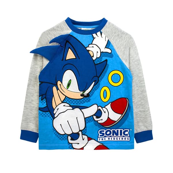 Sonic The Hedgehog Barn/Barn Spikar 3D Pyjamas Set 6-7 År Grey/Blue 6-7 Years