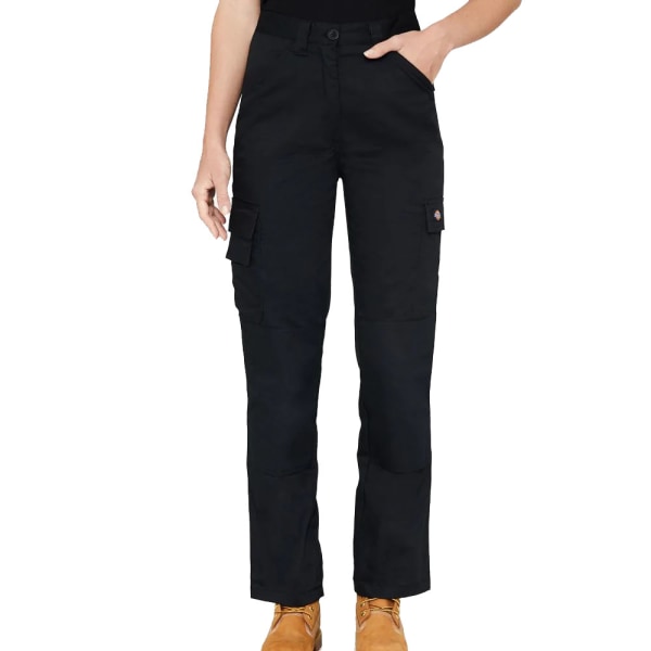 Dickies Dam/Dam Flex Work Byxor 10 UK Svart Black 10 UK