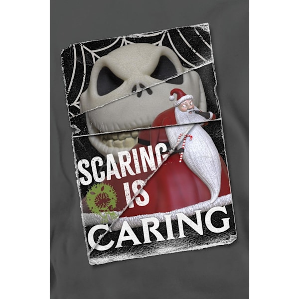 The Nightmare Before Christmas Unisex Vuxen Scaring Is Caring S Charcoal L