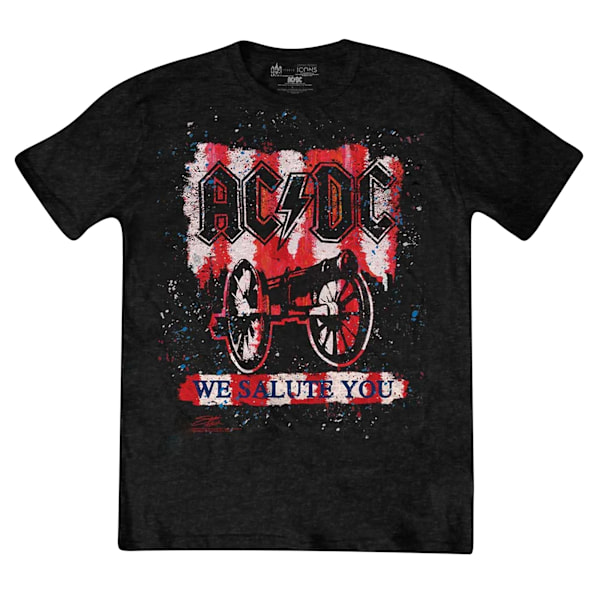 AC/DC Unisex Adult We Salute You Bold T-Shirt S Svart Black S