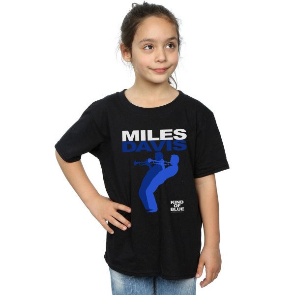Miles Davis Girls Kind Of Blue Cotton T-Shirt 9-11 Years Black Black 9-11 Years