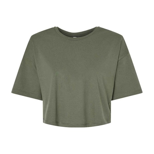 Bella + Canvas Dam/Dam Jersey Cropped Crop T-Shirt L Militärgrön Military Green L