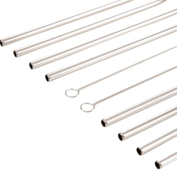 Trespass Foreverstraw Rostfritt Stålsugrör (Förpackning om 8) En Storlek Silver One Size