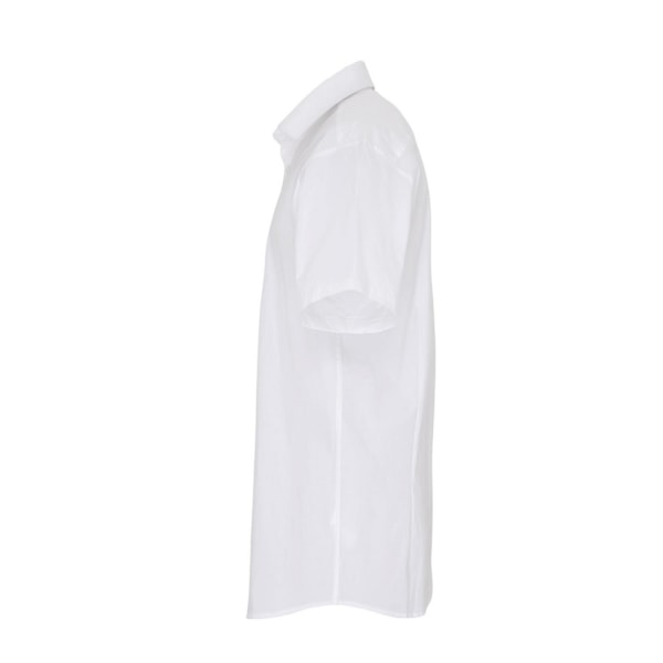 Premier Mens Poplin Stretch Kortärmad Skjorta XXL Vit White XXL