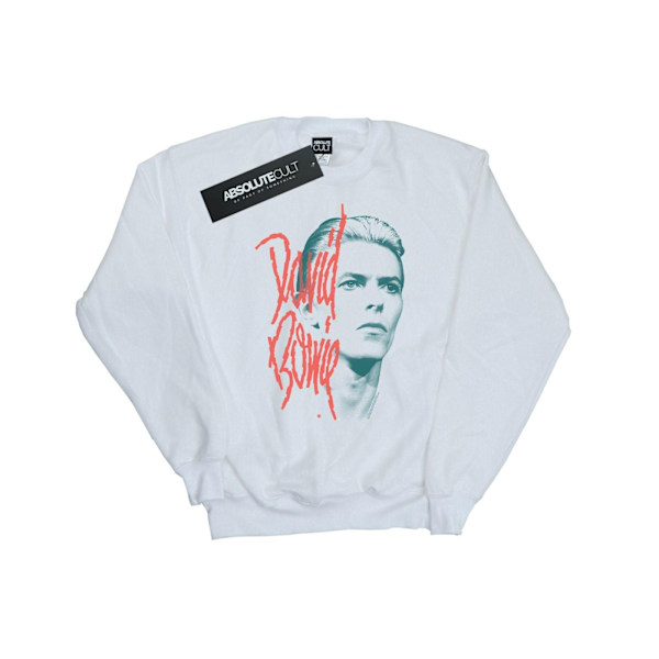 David Bowie Herr Mono Stare Sweatshirt 4XL Vit White 4XL